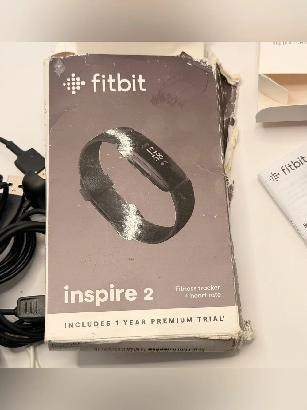Fitbit Inspire 2, Full set, excellent, Charger included, Manuals,‎ Box